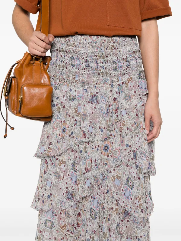 MARANT ÉTOILE Brigitte Midi Skirt | Neutrals | FARFETCH