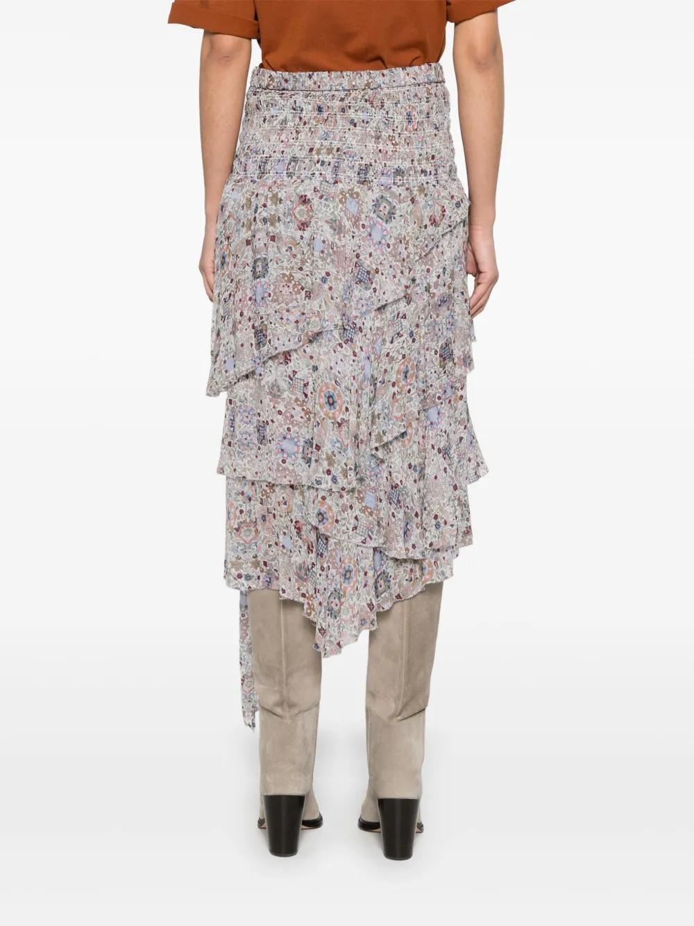 MARANT ÉTOILE Brigitte midi-rok Beige