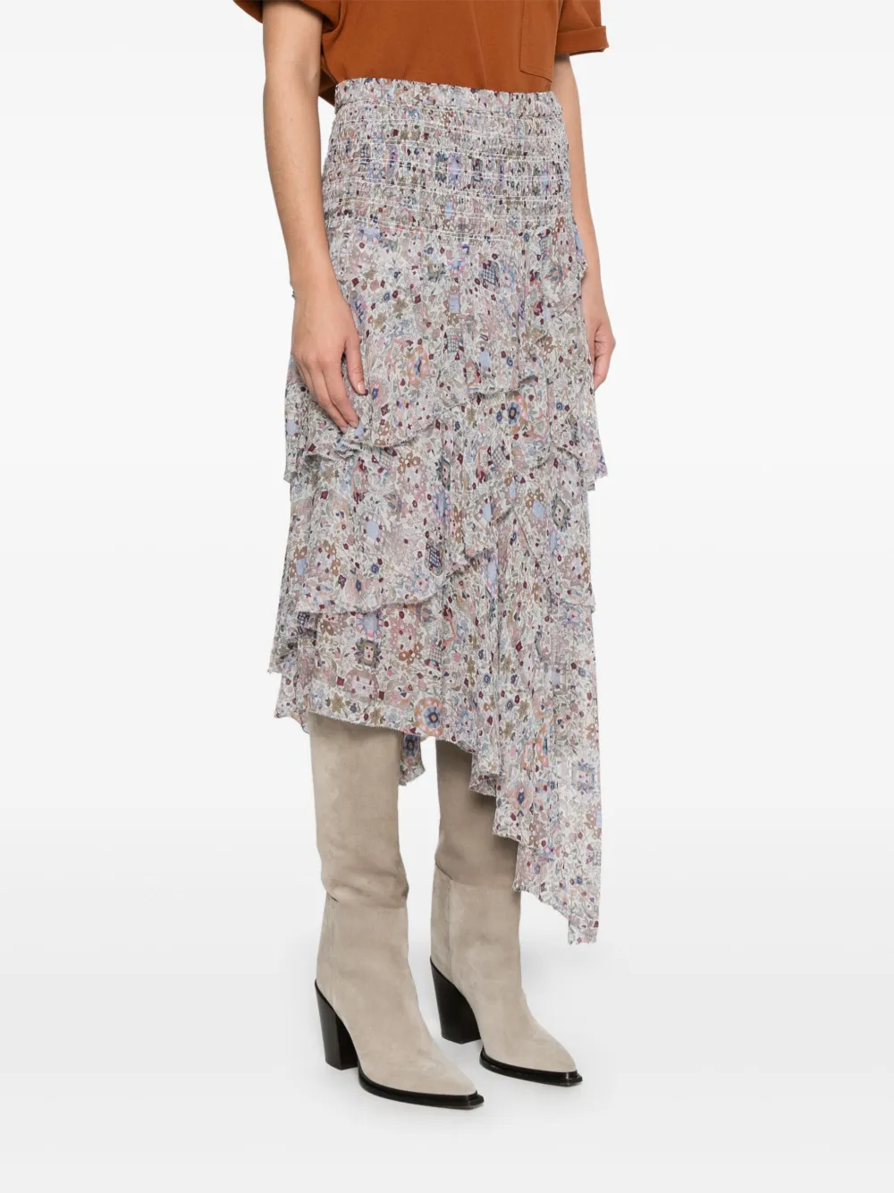 MARANT ÉTOILE Brigitte midi-rok Beige