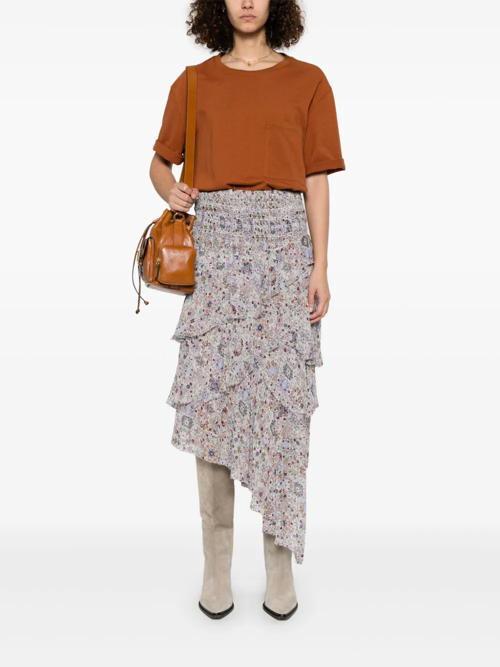 MARANT ÉTOILE Brigitte midi-rok - Beige