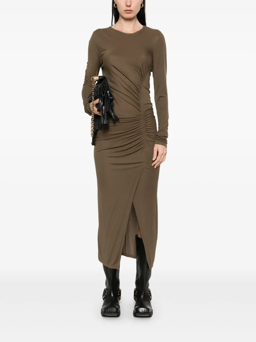 MARANT ÉTOILE Jelina midi-jurk Groen