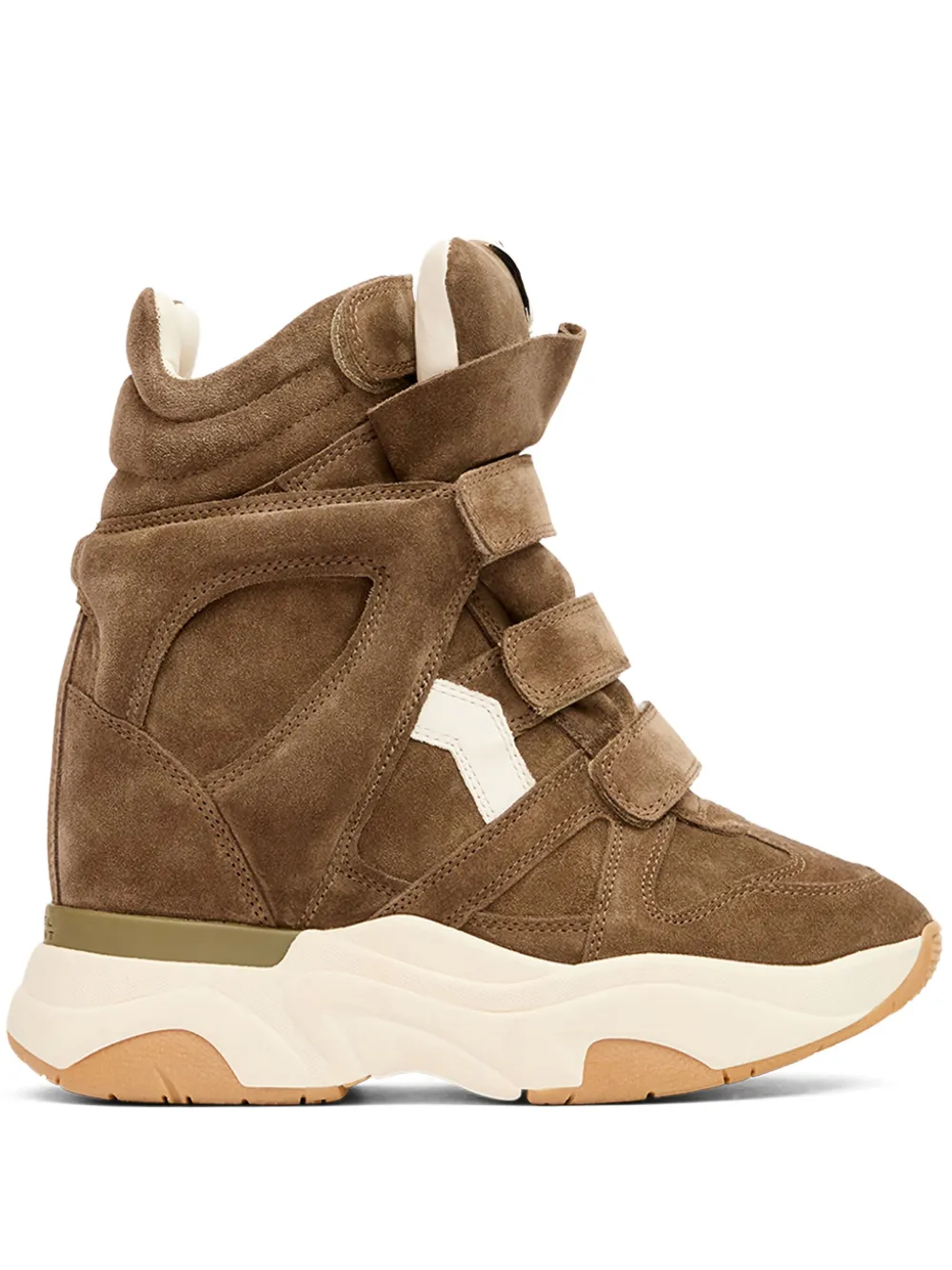 ISABEL MARANT baskets montantes Balskee en daim à semelle compensée | marron | Image 1