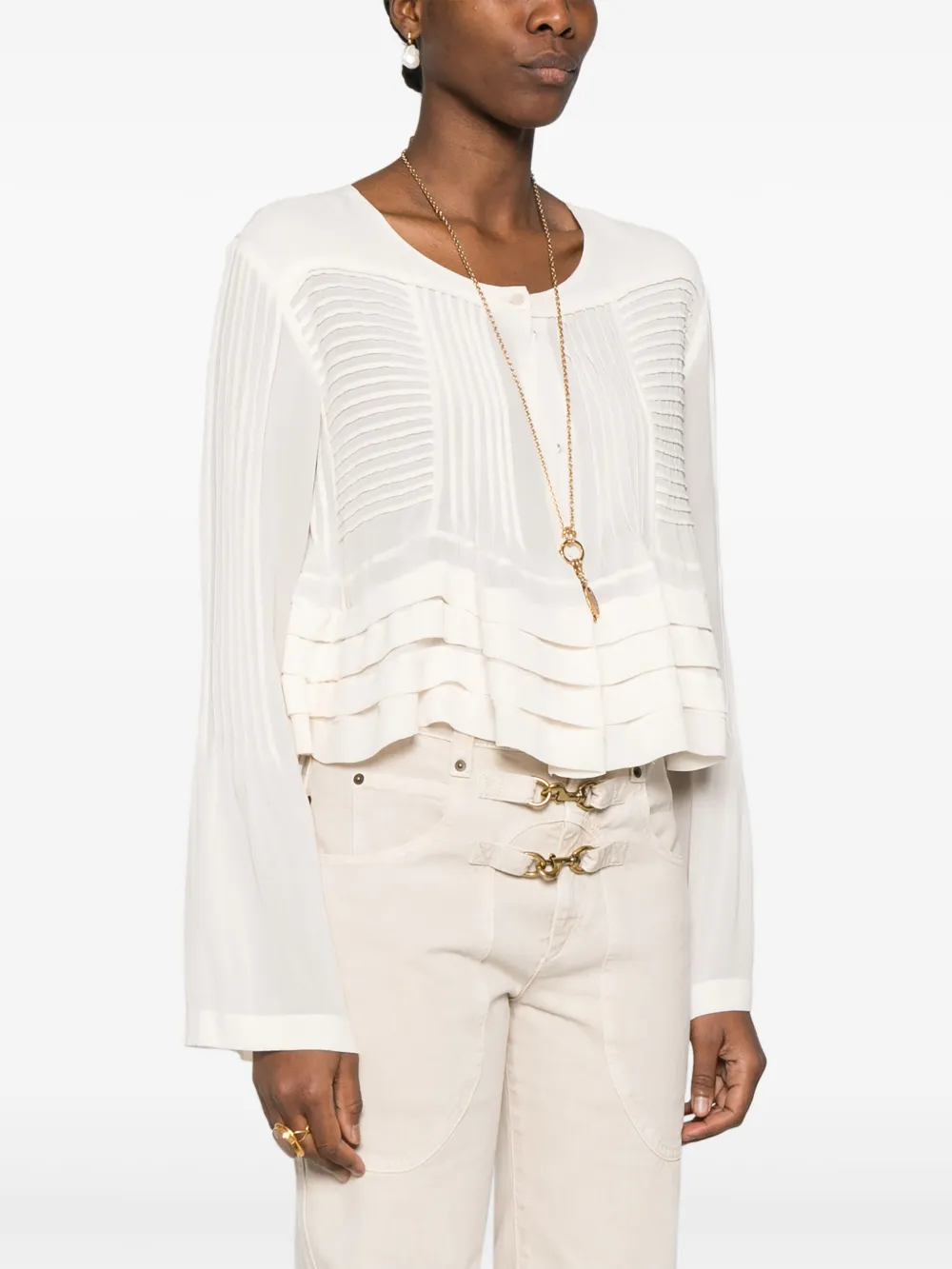 ISABEL MARANT Carolia blouse Beige