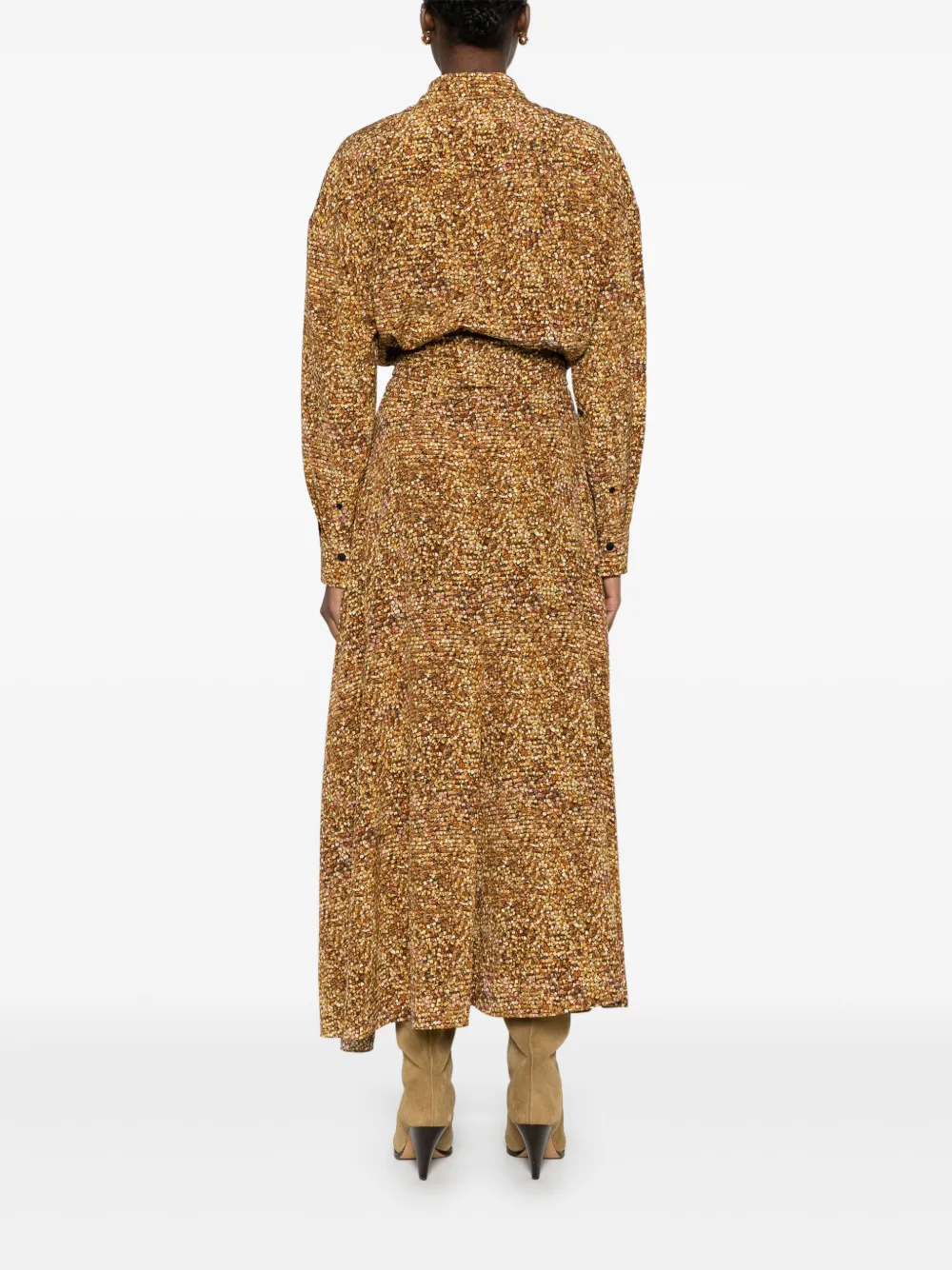 ISABEL MARANT Samantha maxi-jurk Geel