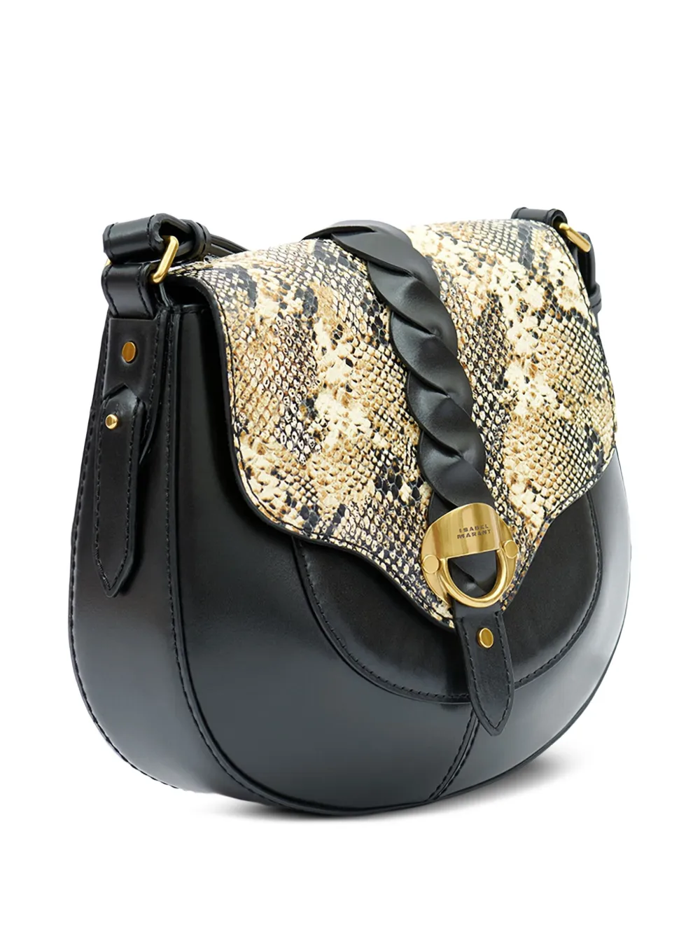 ISABEL MARANT Kleine Altay crossbodytas met slangen-effect Zwart