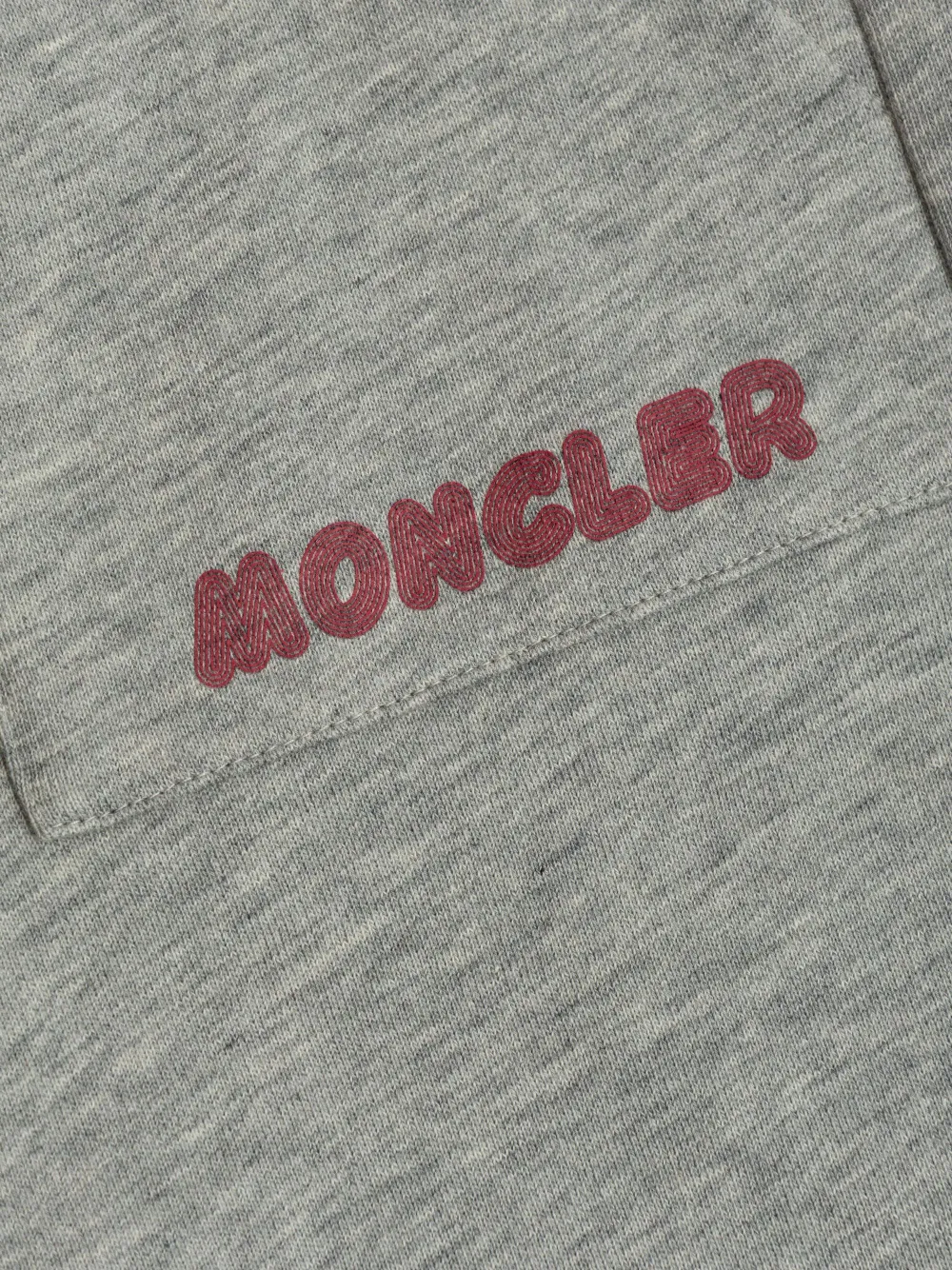Moncler Enfant Katoenen trainingsshorts met logoprint Grijs