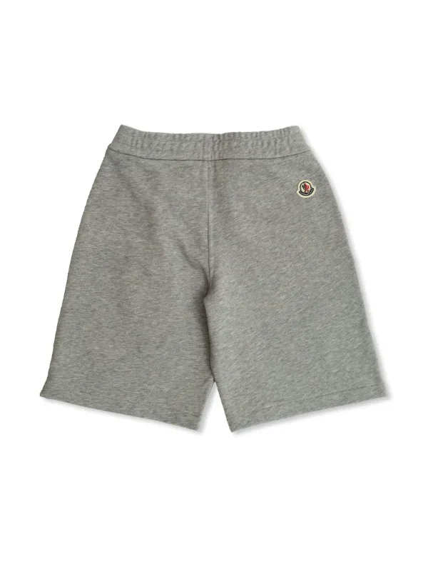 Nike - Pantaloncini unisex stile college rétro in pile grigio scuro