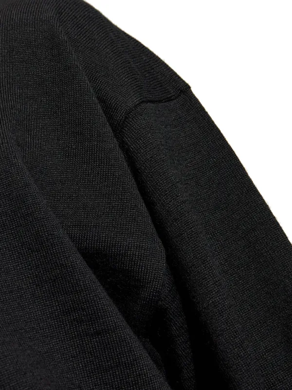 【関税込み】LEMAIRE ブラウン モックネック スウェットシャツ 美品 LEMAIRE モックネック スウェット Lサイズ ブラック 希少