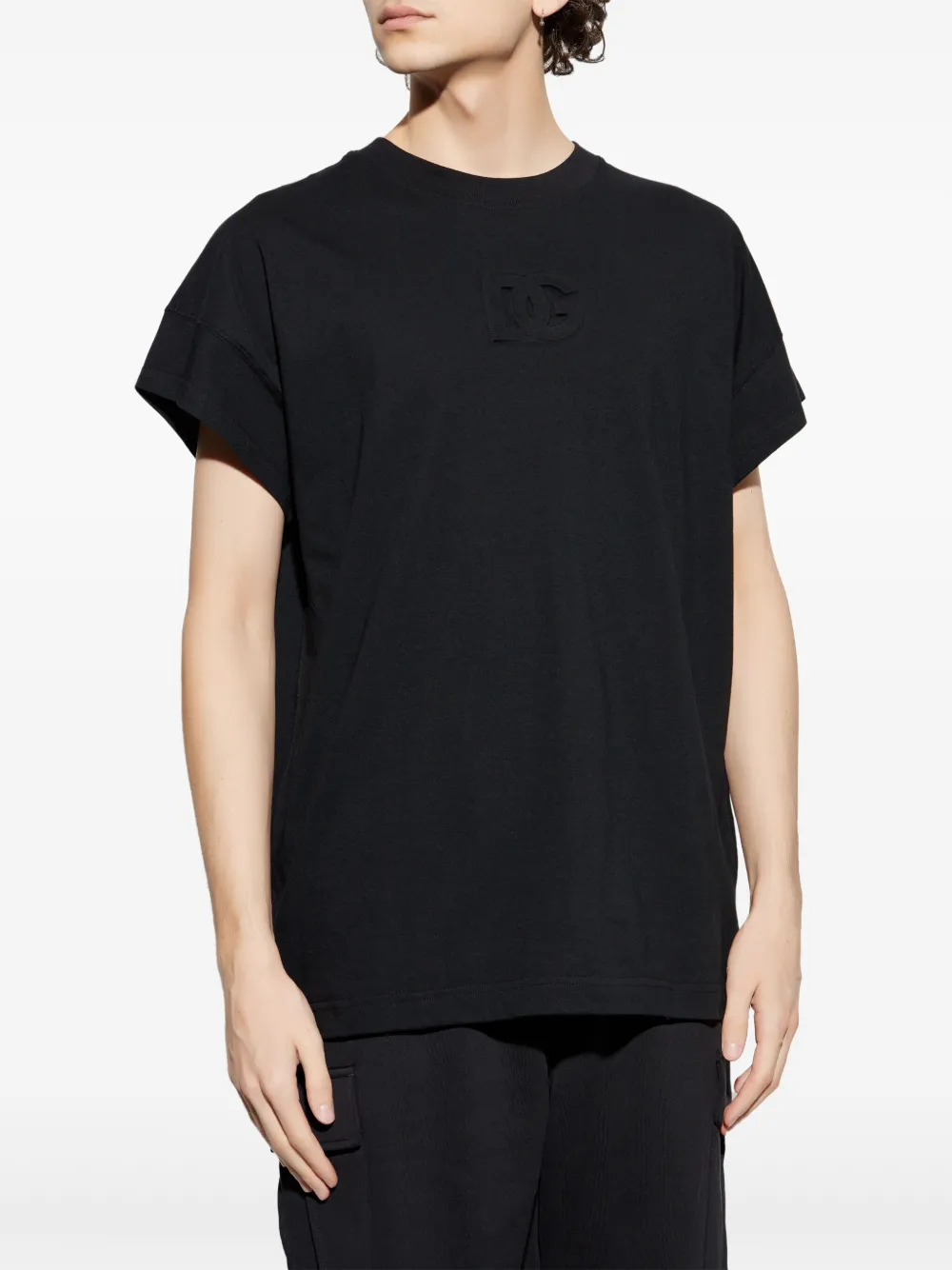 Dolce & Gabbana T-shirt met patch - Zwart