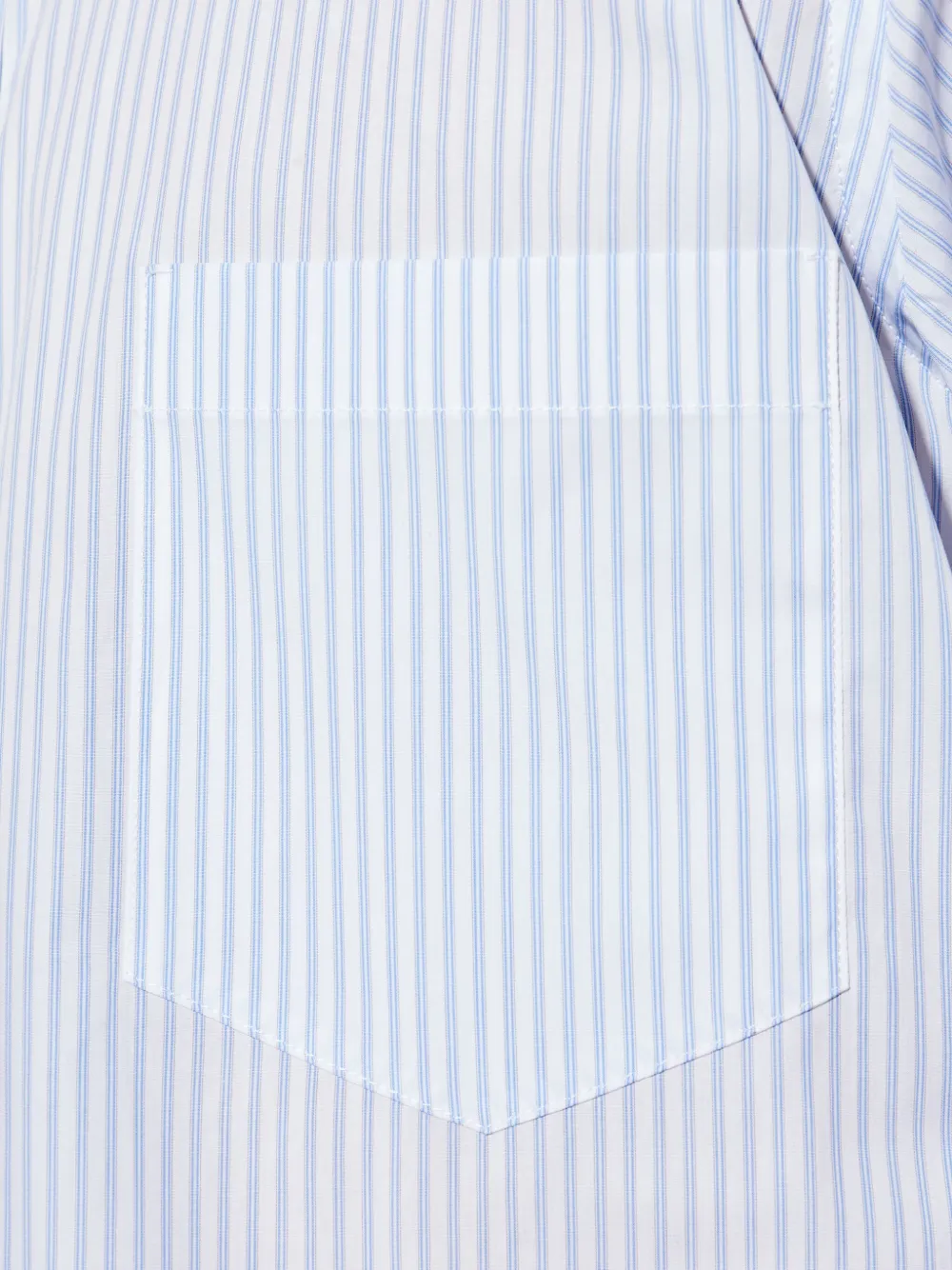 Dolce & Gabbana Gestreept katoenen overhemd Blauw