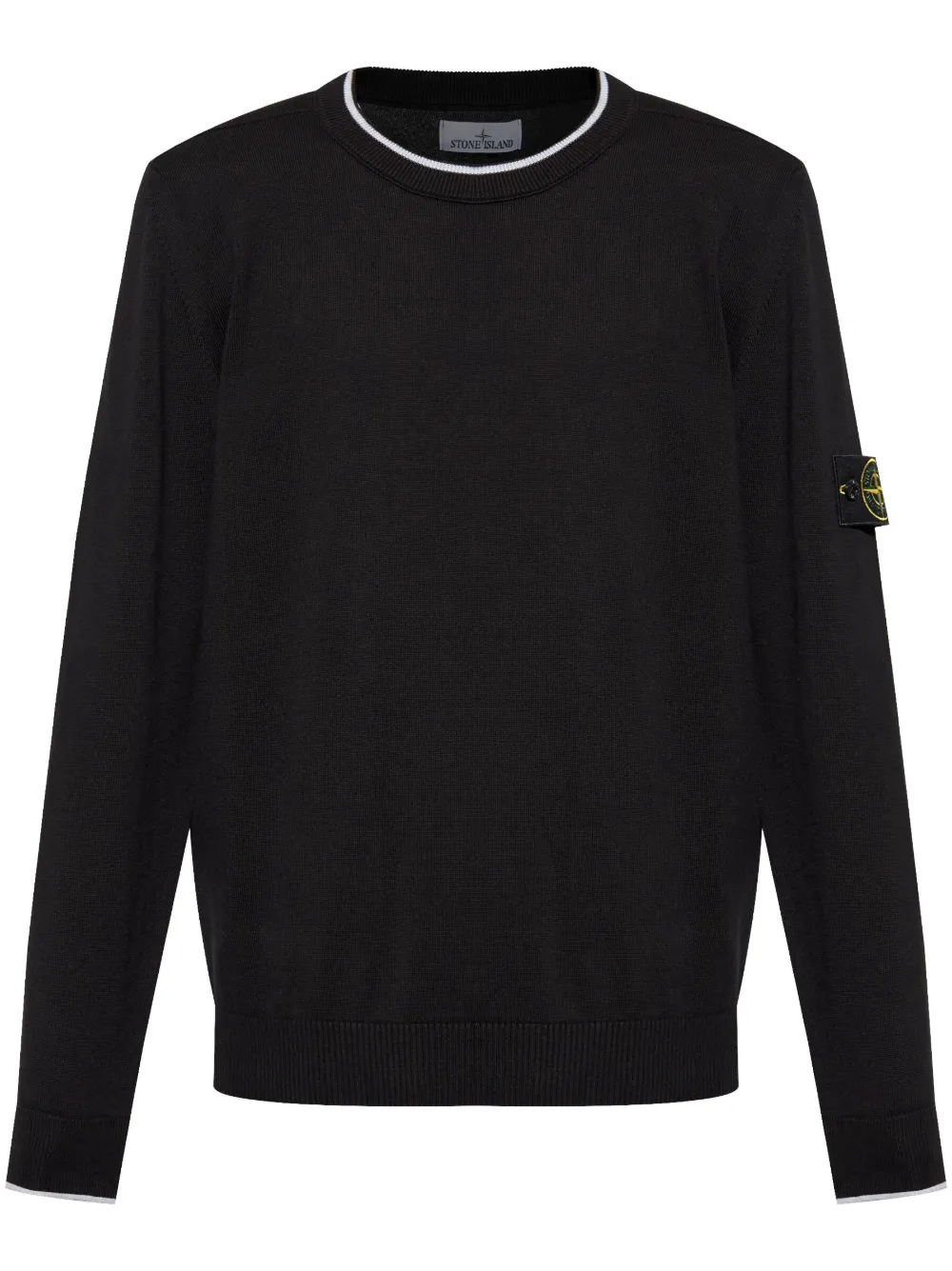 Stone Island suéter con distintivo Compass | negro | Image 1