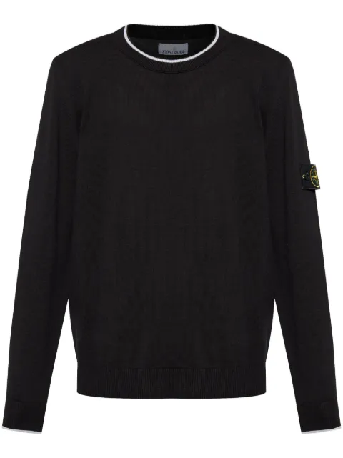 Stone Island suéter con distintivo Compass