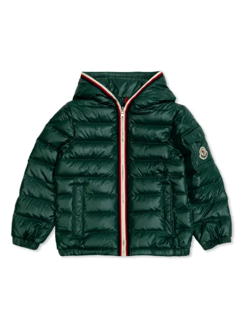 Moncler Enfant chamarra capitonada con parche del logo