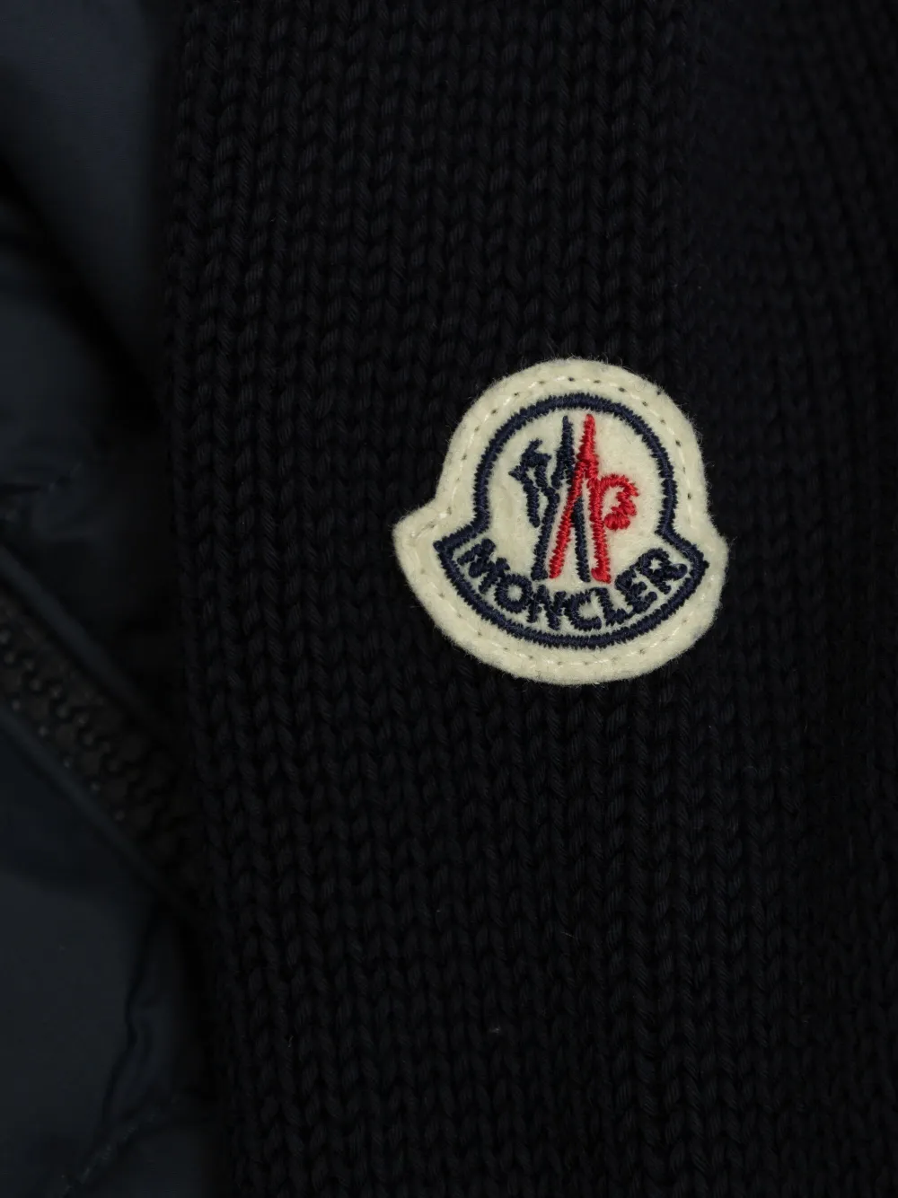 Moncler Enfant Jack met logopatch Blauw