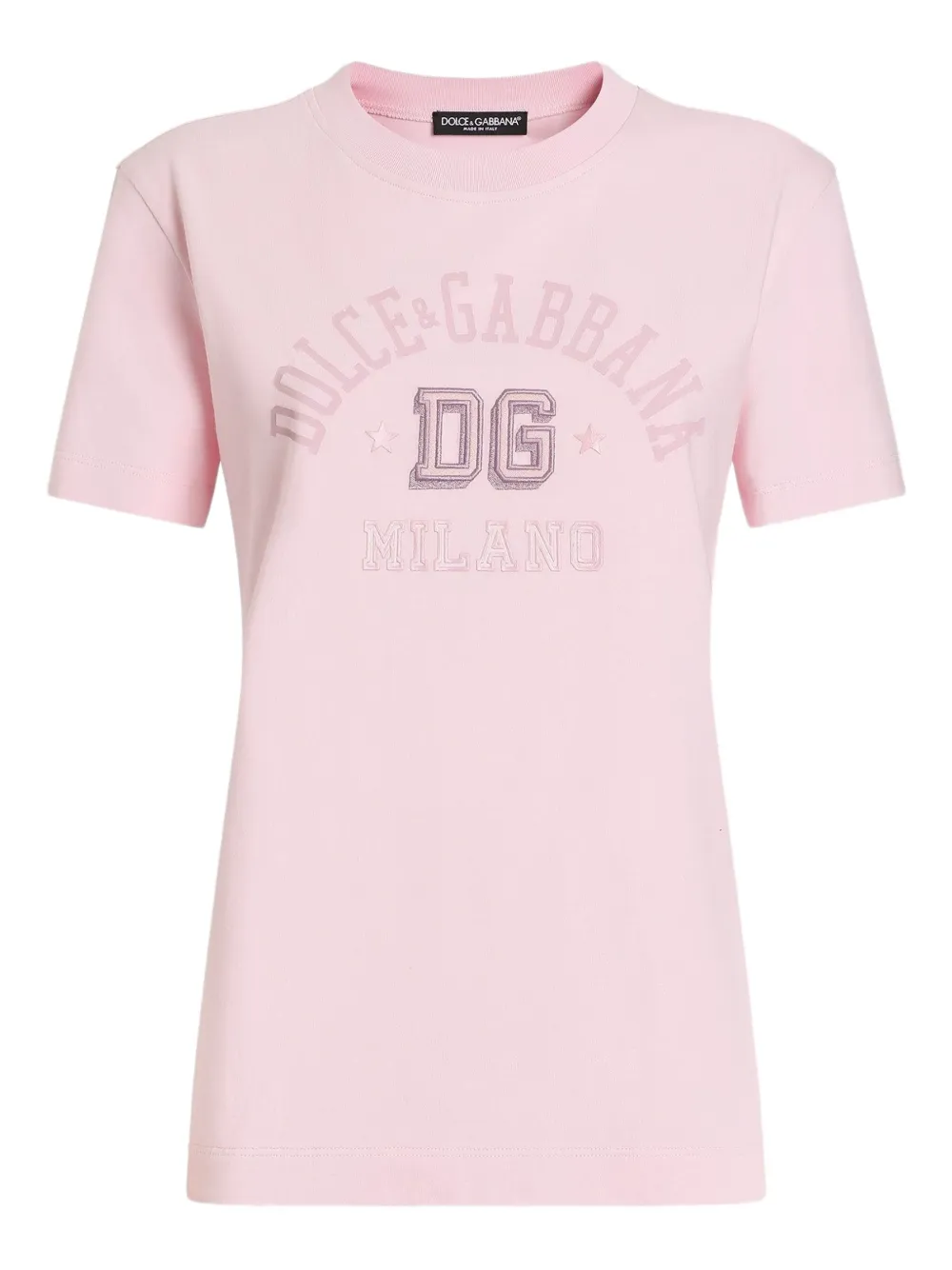 Dolce & Gabbana logo-print T-shirt - Rosa
