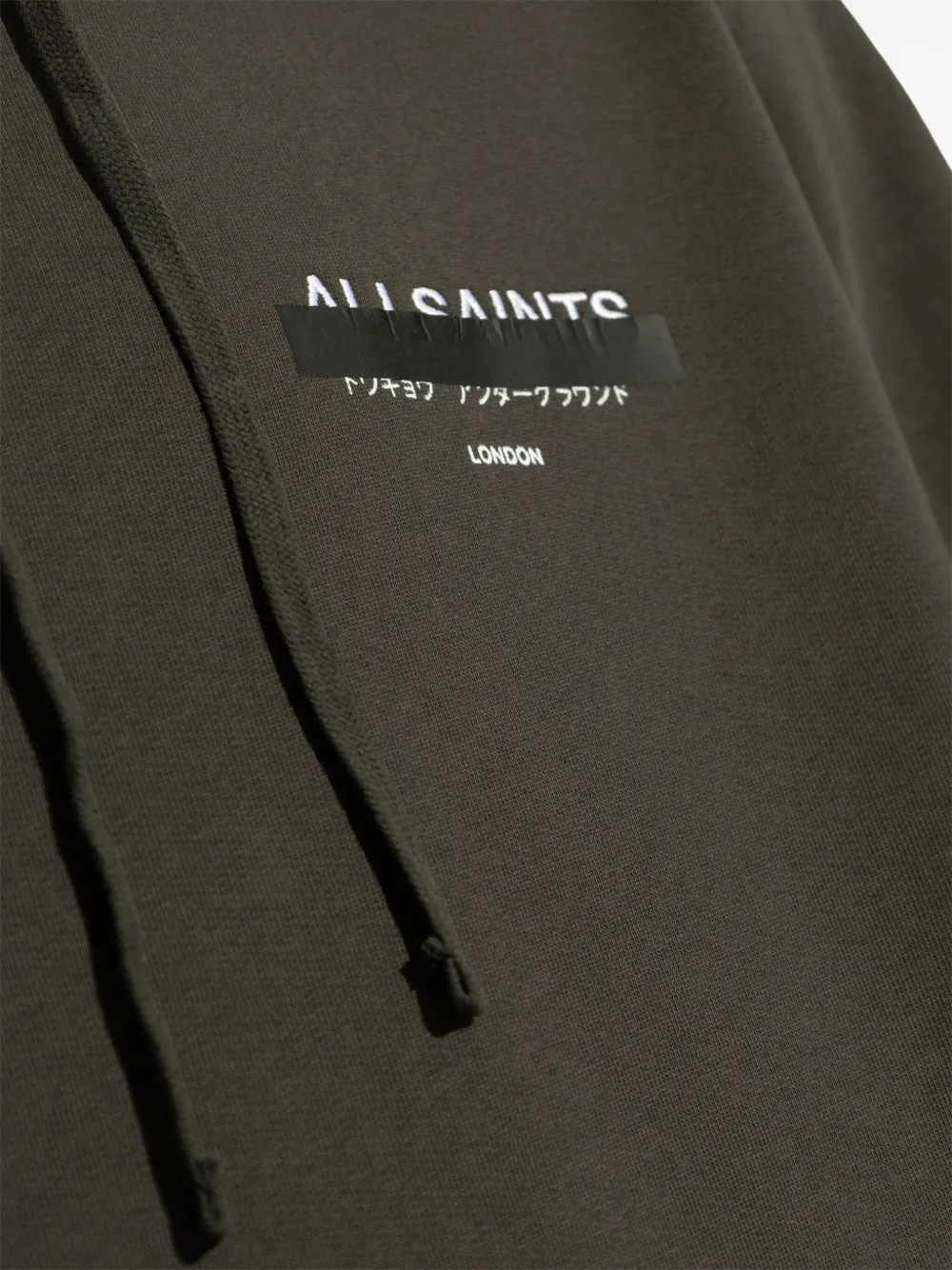 AllSaints Redact hoodie Zwart