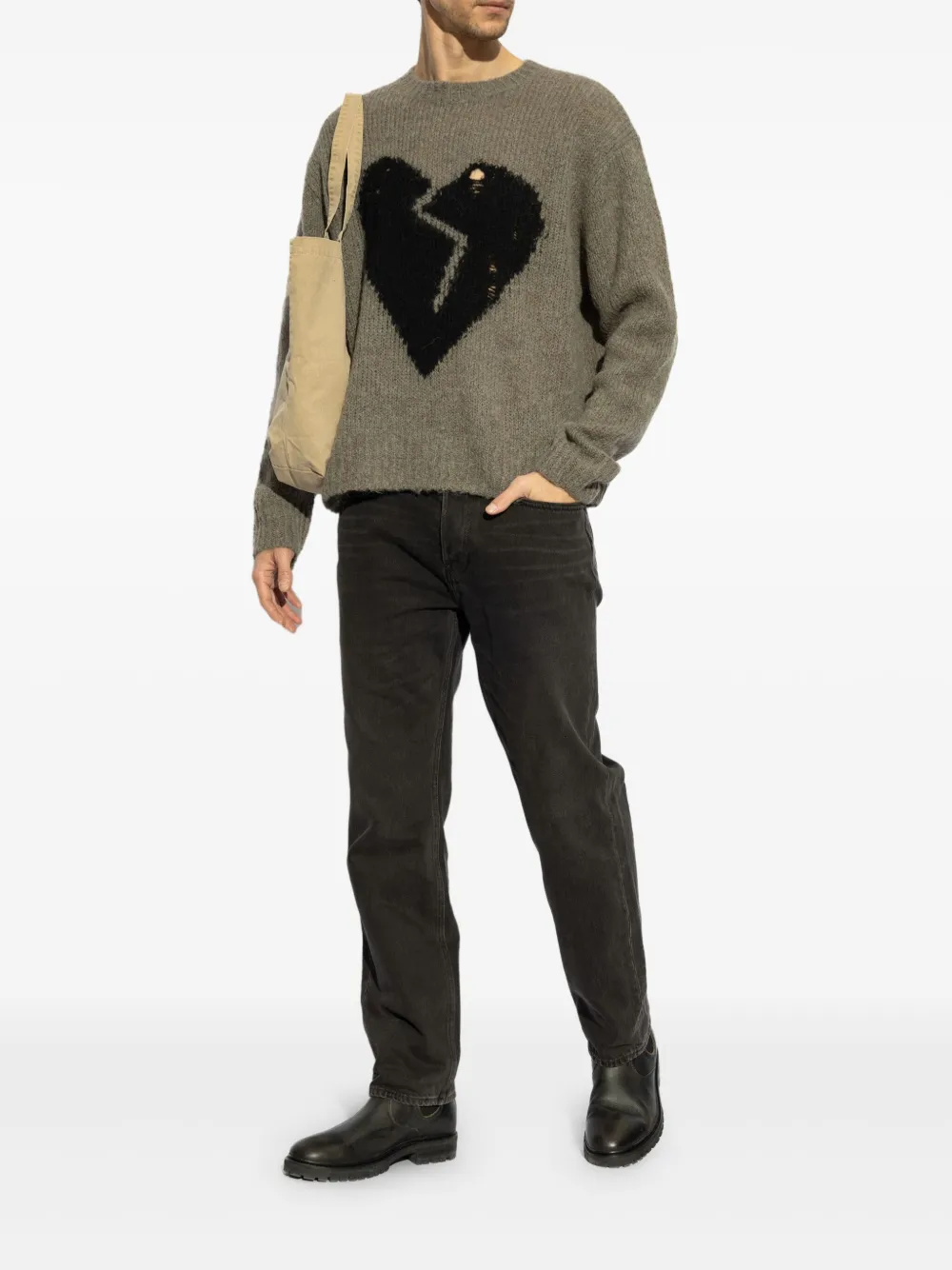 AllSaints Luvheart jumper - Grijs