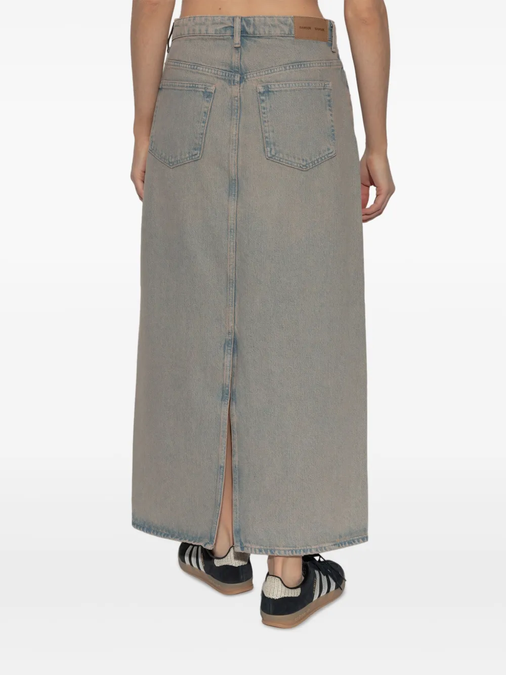 SAMSOE & SAMSOE DENIM MIDI SKIRT