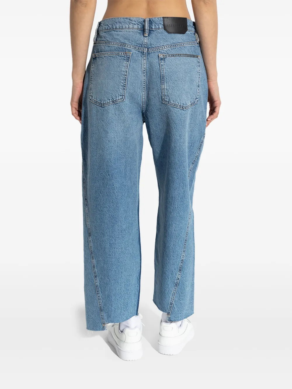 AllSaints Fox ruimvallende jeans Blauw