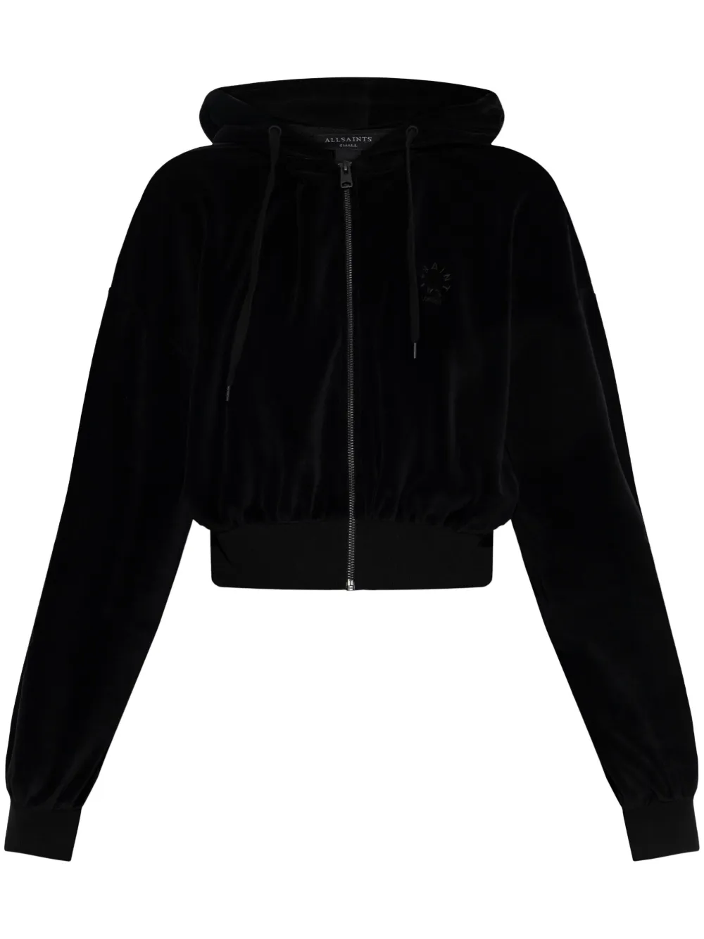 AllSaints Vinny hoodie met rits Zwart