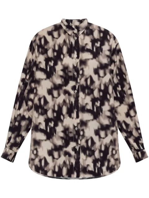 SAMSOE SAMSOE abstract-pattern print shirt 