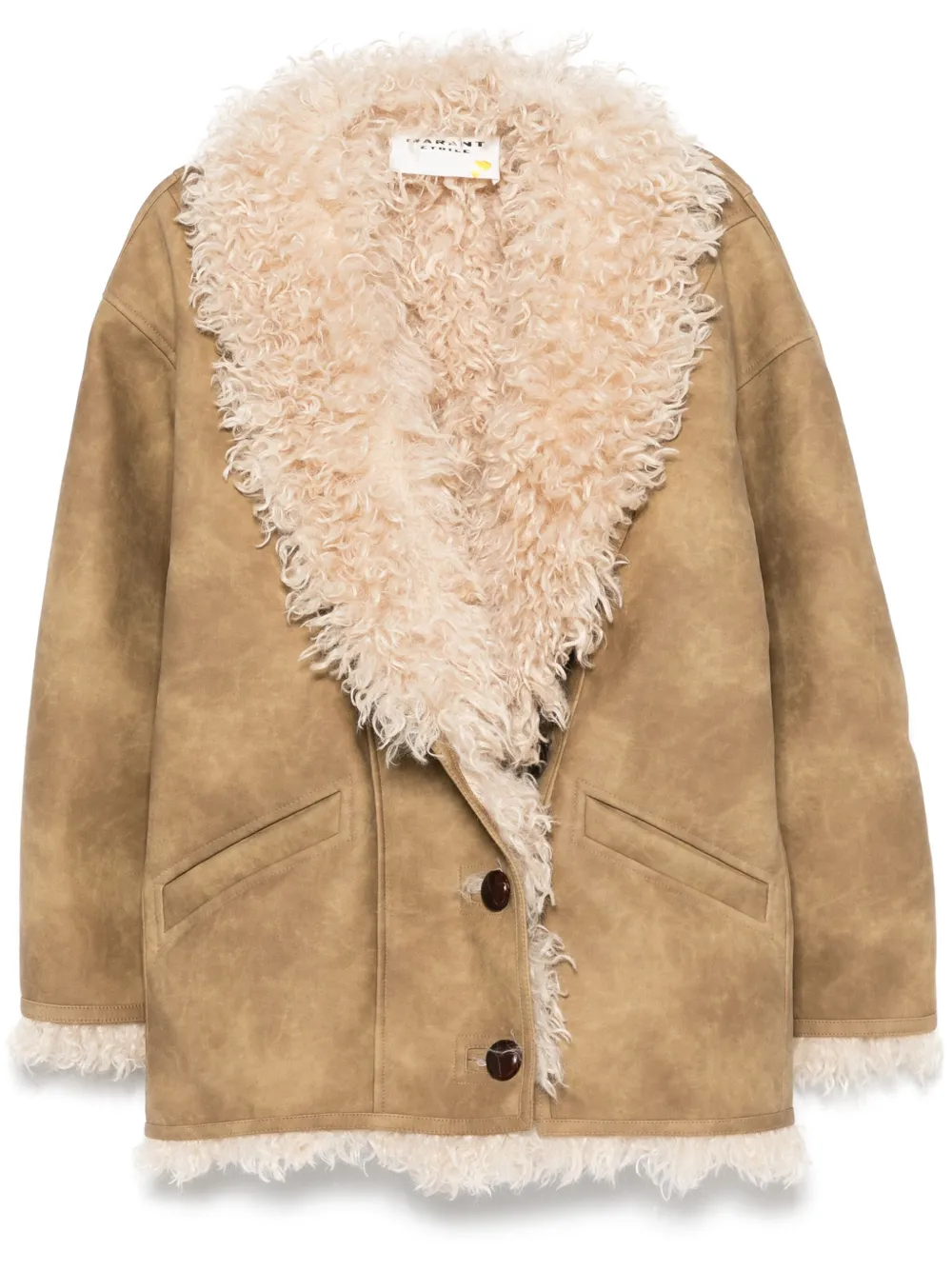 Isabel Marant Étoile Clea Coat In Neutral