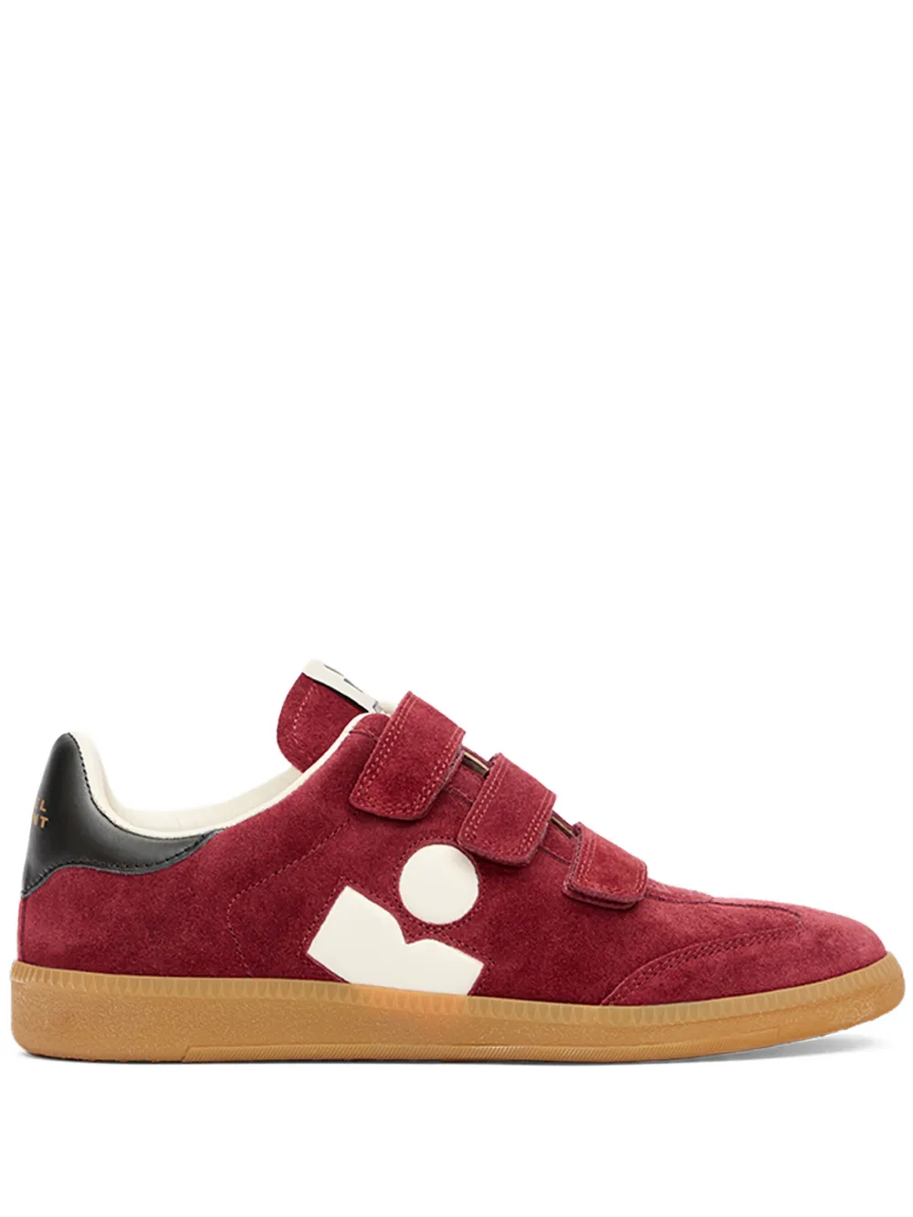 ISABEL MARANT Beth suède sneakers met klittenband Rood