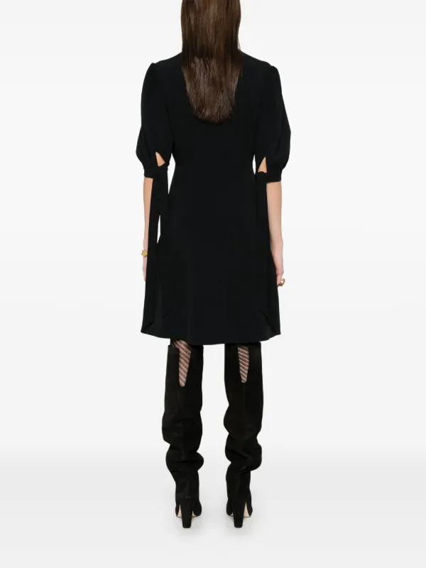Chloé Crepe A-line Dress | Black | FARFETCH