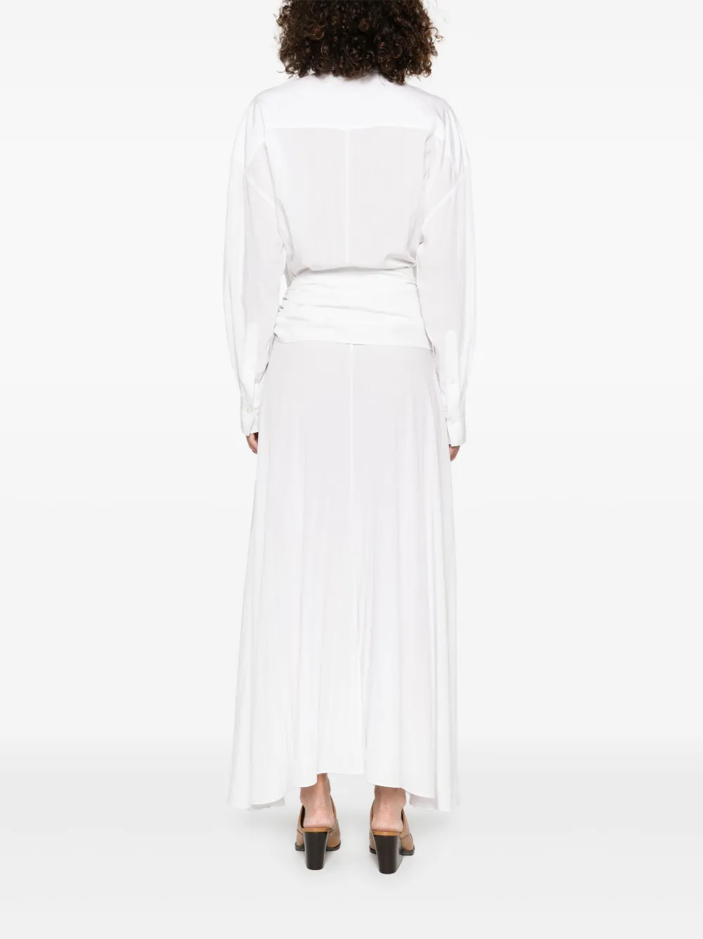 ISABEL MARANT Samantha maxi-jurk Wit
