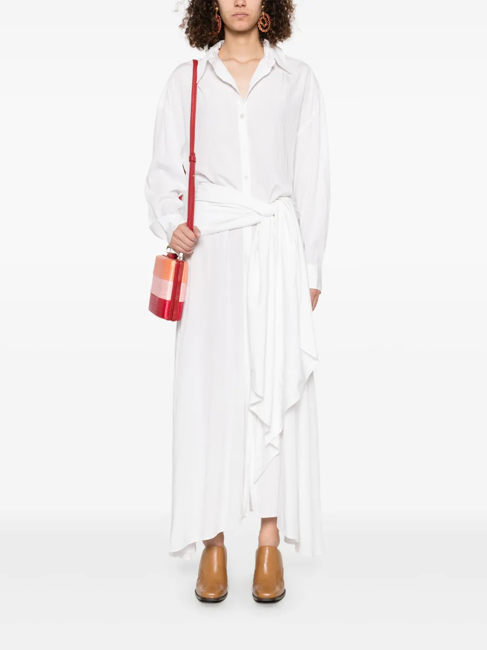 ISABEL MARANT Samantha maxi-jurk Wit