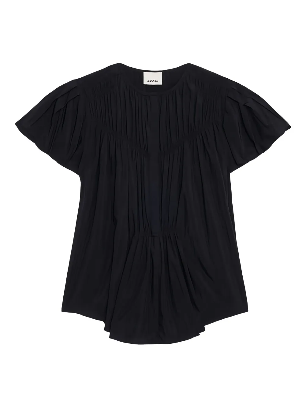 ISABEL MARANT gathered-sleeve blouse | Black | Image 1