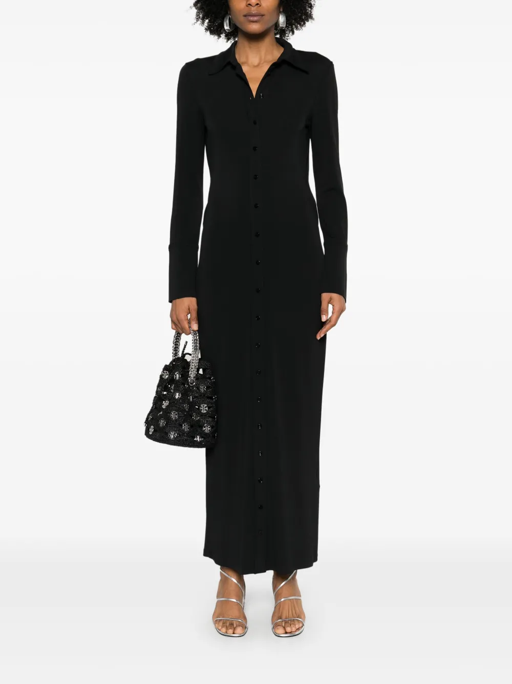 Sportmax Nias maxi-jurk - Zwart