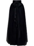 ROOM76 tulle-overlay maxi skirt - Black