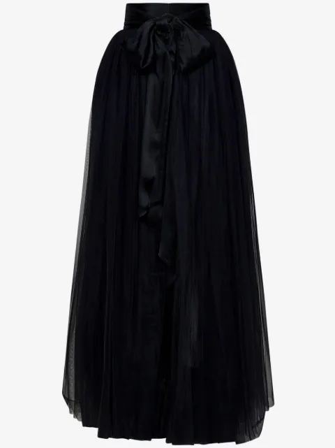 ROOM76 tulle-overlay maxi skirt