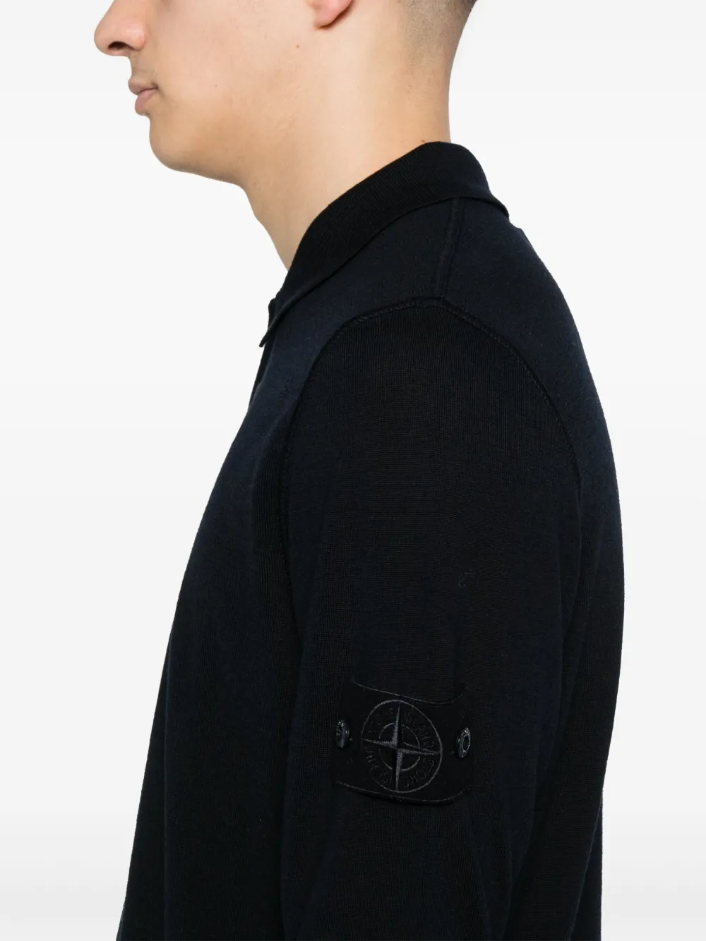 Stone Island Poloshirt met Compass-logopatch Blauw