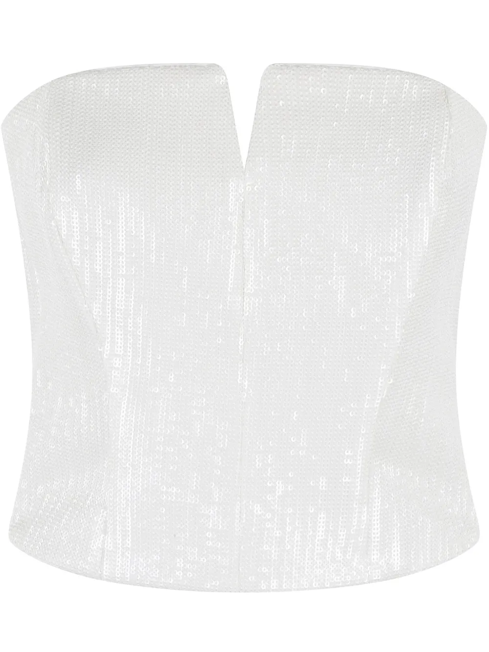 Federica Tosi Tanktop met pailletten Wit