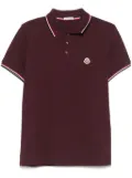 Moncler logo-patch polo shirt - Red