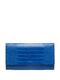 Smythson Marshall travel wallet - Blue
