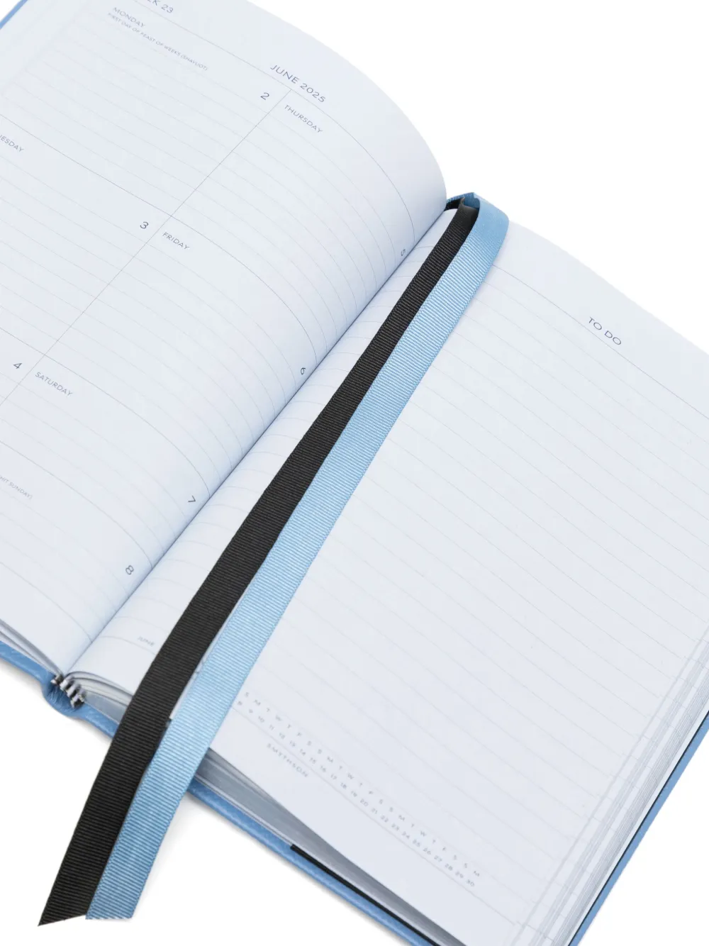 Smythson 2025-2026 Pastegrain Weekly Diary In Blue