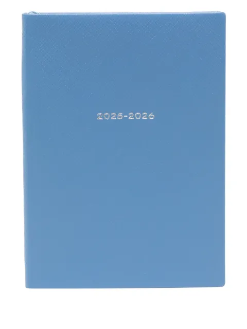 Smythson 2025-2026 페이스트그레인 위클리 다이어리