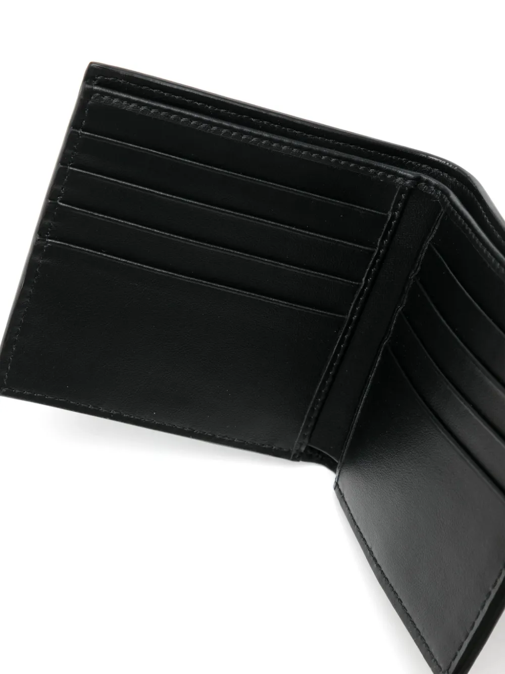 Smythson Panama Grained Leather Wallet In Black