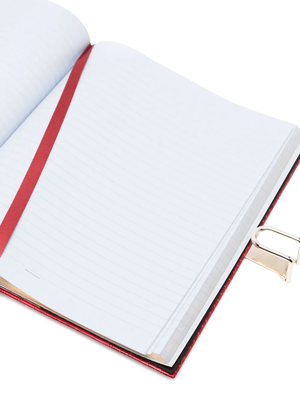 Smythson Portobello Notebook In Red