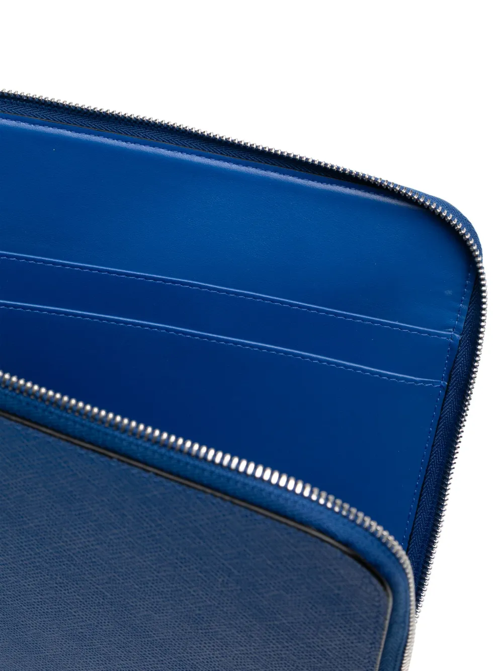 Smythson Small Laptop Case In Blue