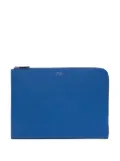 Smythson small laptop case - Blue