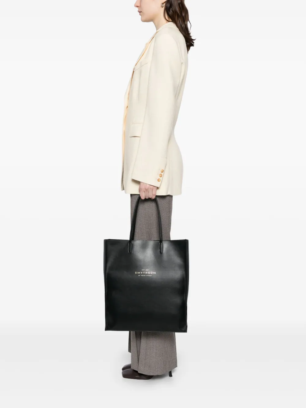 Smythson Pavilion Kingly tote bag - Zwart