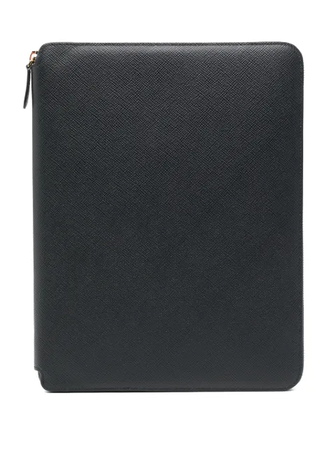 Smythson a4 zip fastening folder