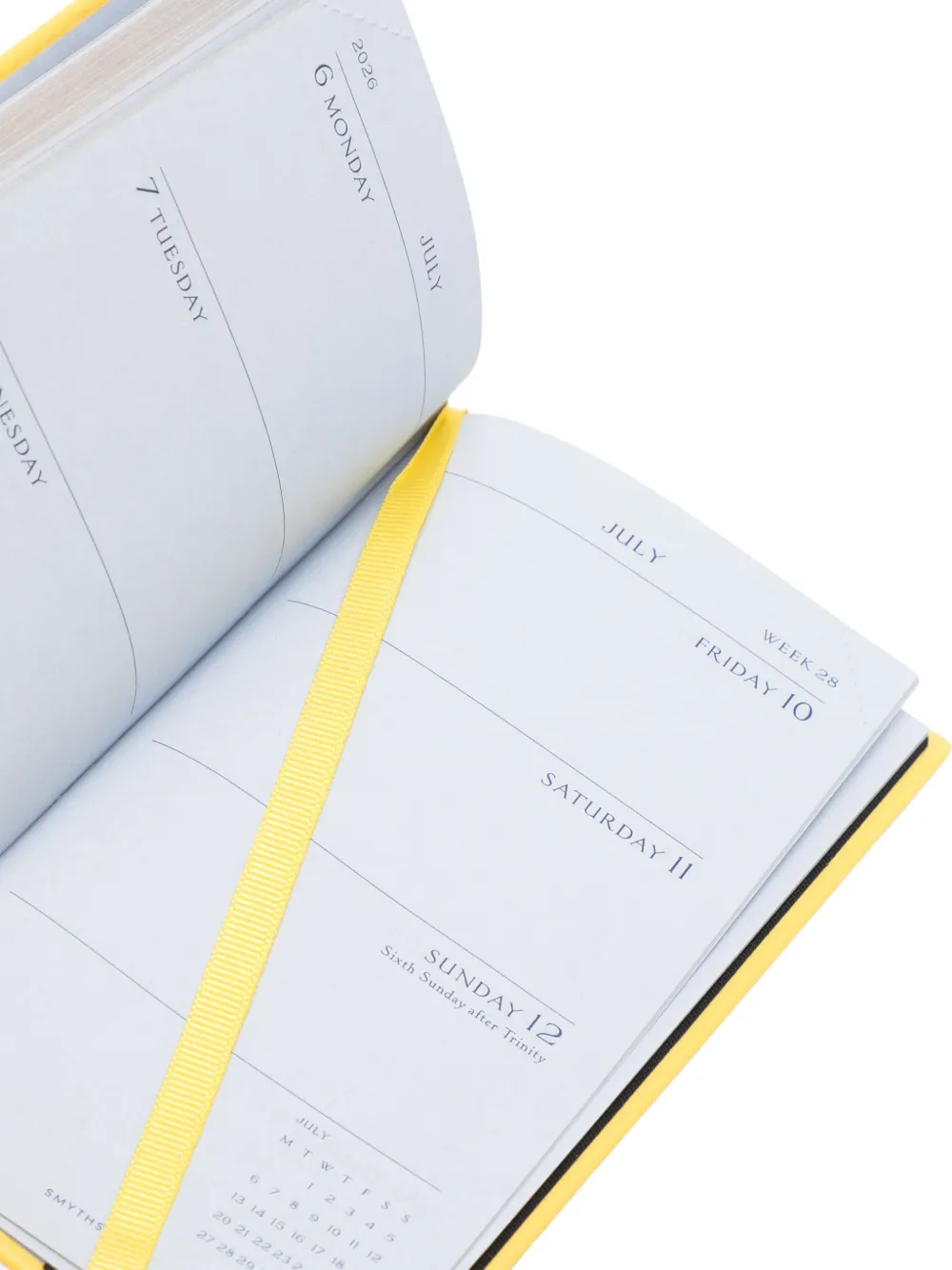 Smythson 2025-2026 Pastegrain Weekly Diary In Yellow