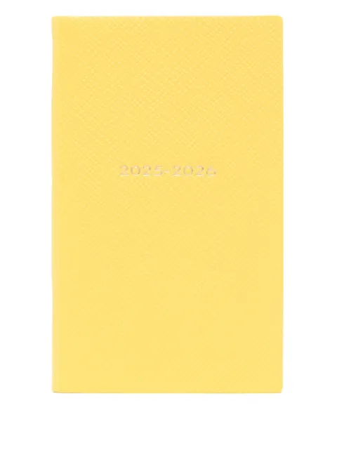 Smythson 2025-2026 페이스트그레인 위클리 다이어리