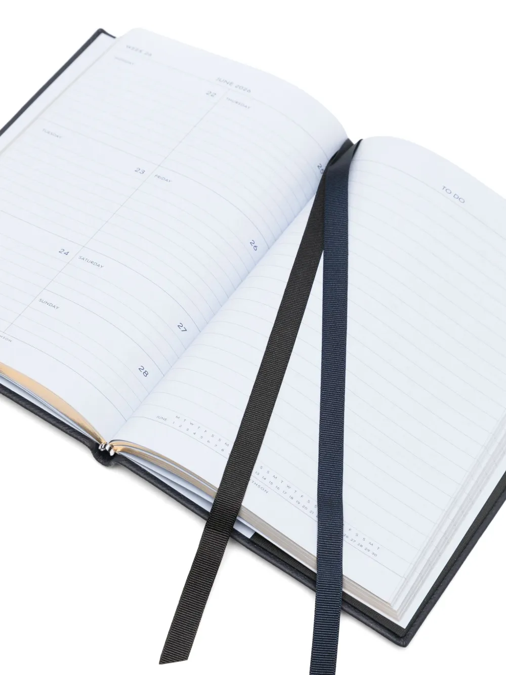 Smythson 2025-2026 Pastegrain Weekly Diary In Blue