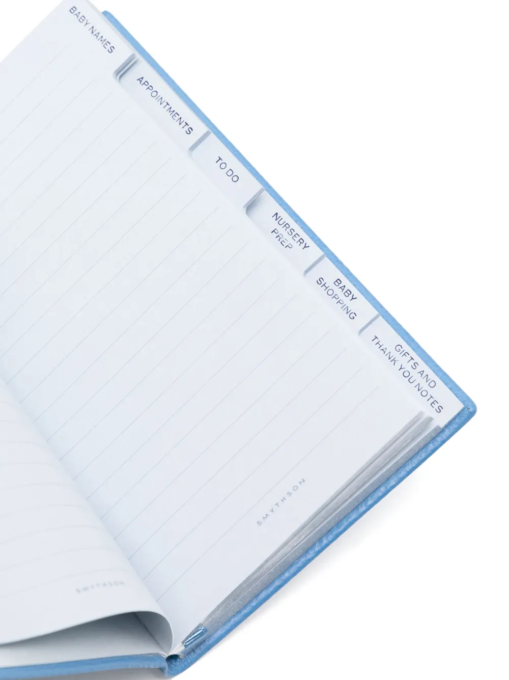 Smythson Mummy To Be Panama Notebook In Blue